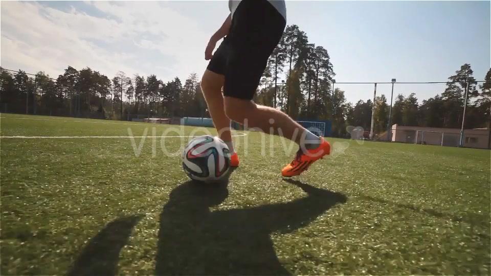 Soccer Player with the Ball Makes Feints  Videohive 10261055 Stock Footage Image 3