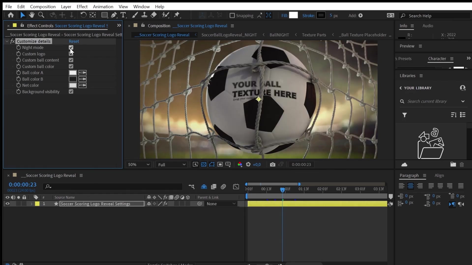 Soccer Scoring Logo Reveal Intro Opener Frontal Videohive 34424625 After Effects Image 4