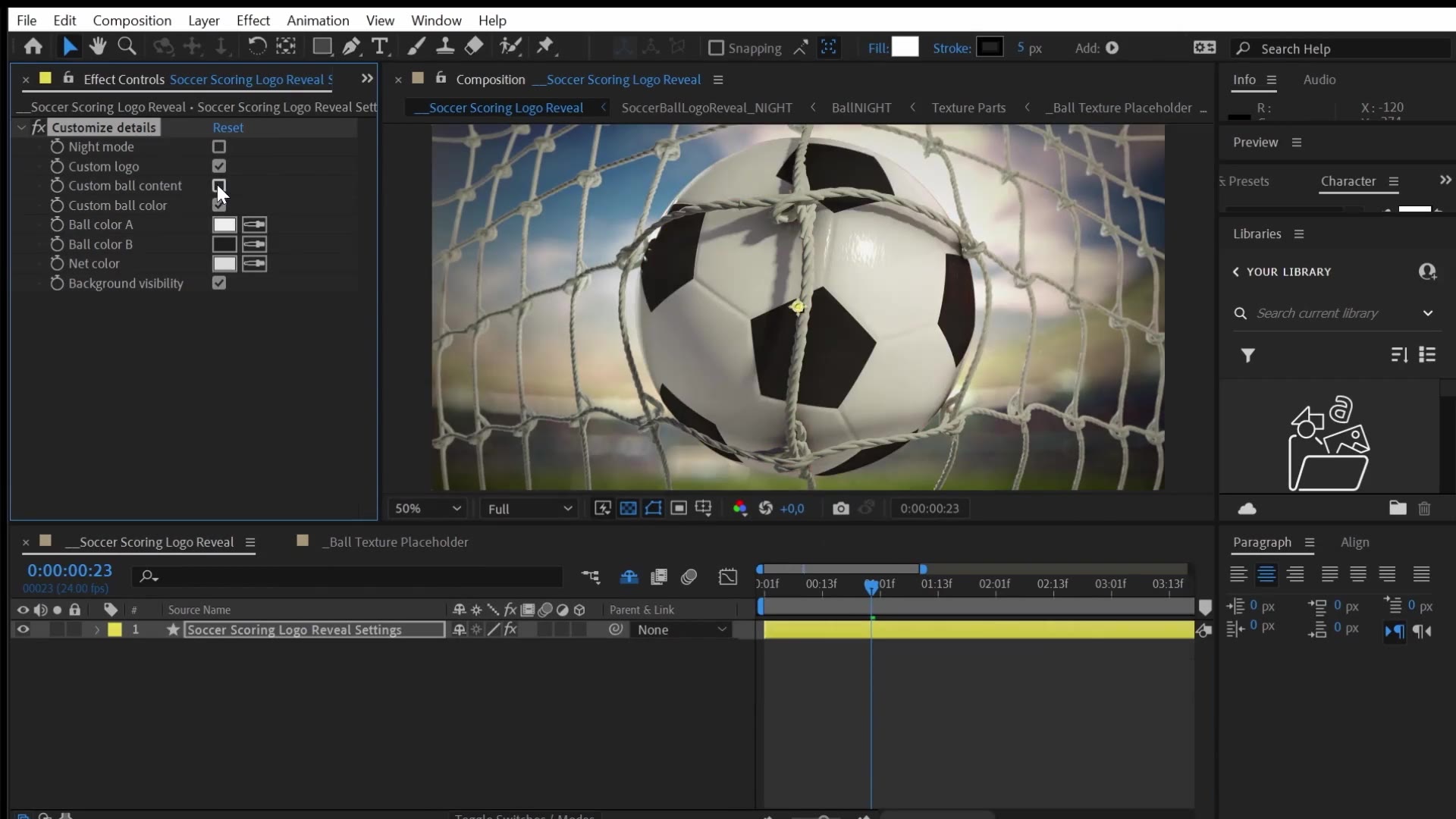 Soccer Scoring Logo Reveal Intro Opener Frontal Videohive 34424625 After Effects Image 6