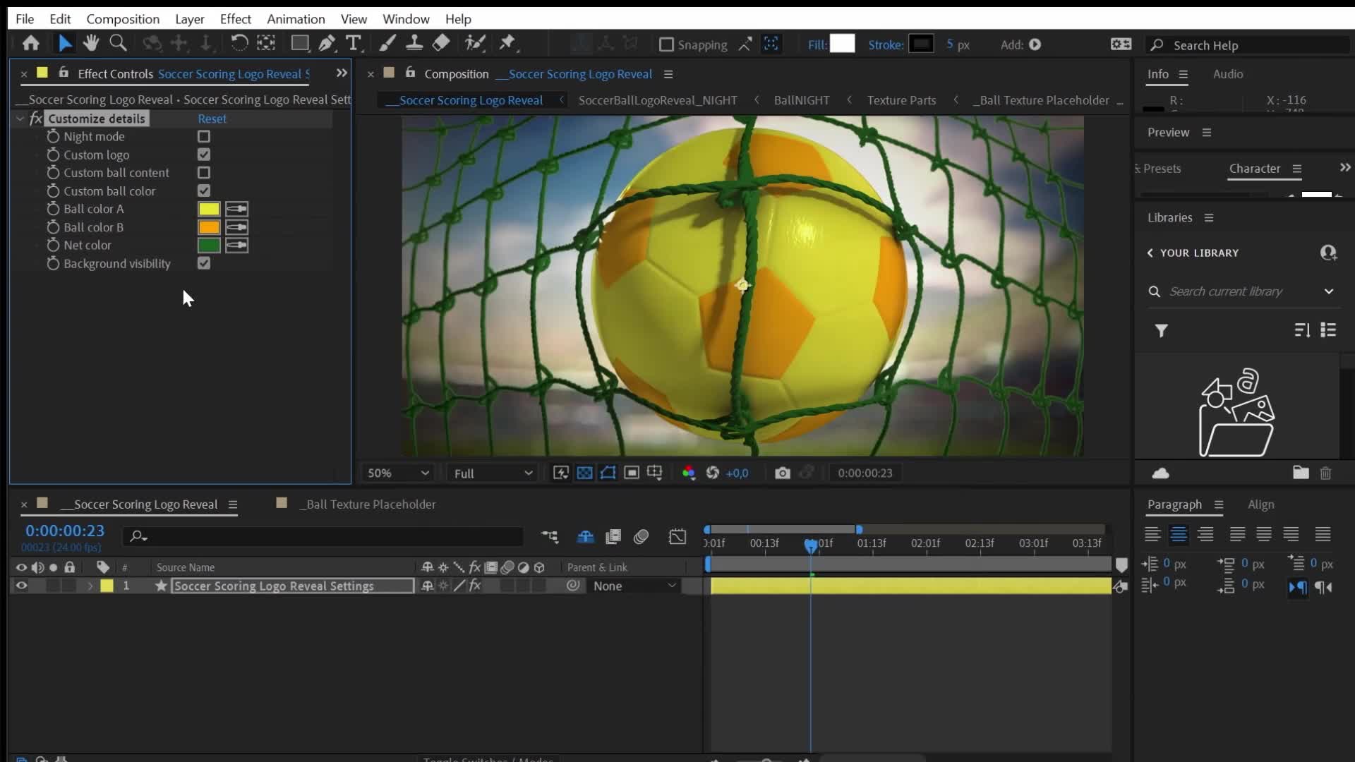 Soccer Scoring Logo Reveal Intro Opener Frontal Videohive 34424625 After Effects Image 8