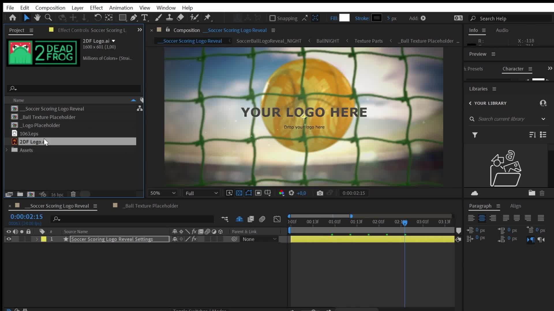 Soccer Scoring Logo Reveal Intro Opener Frontal Videohive 34424625 After Effects Image 9