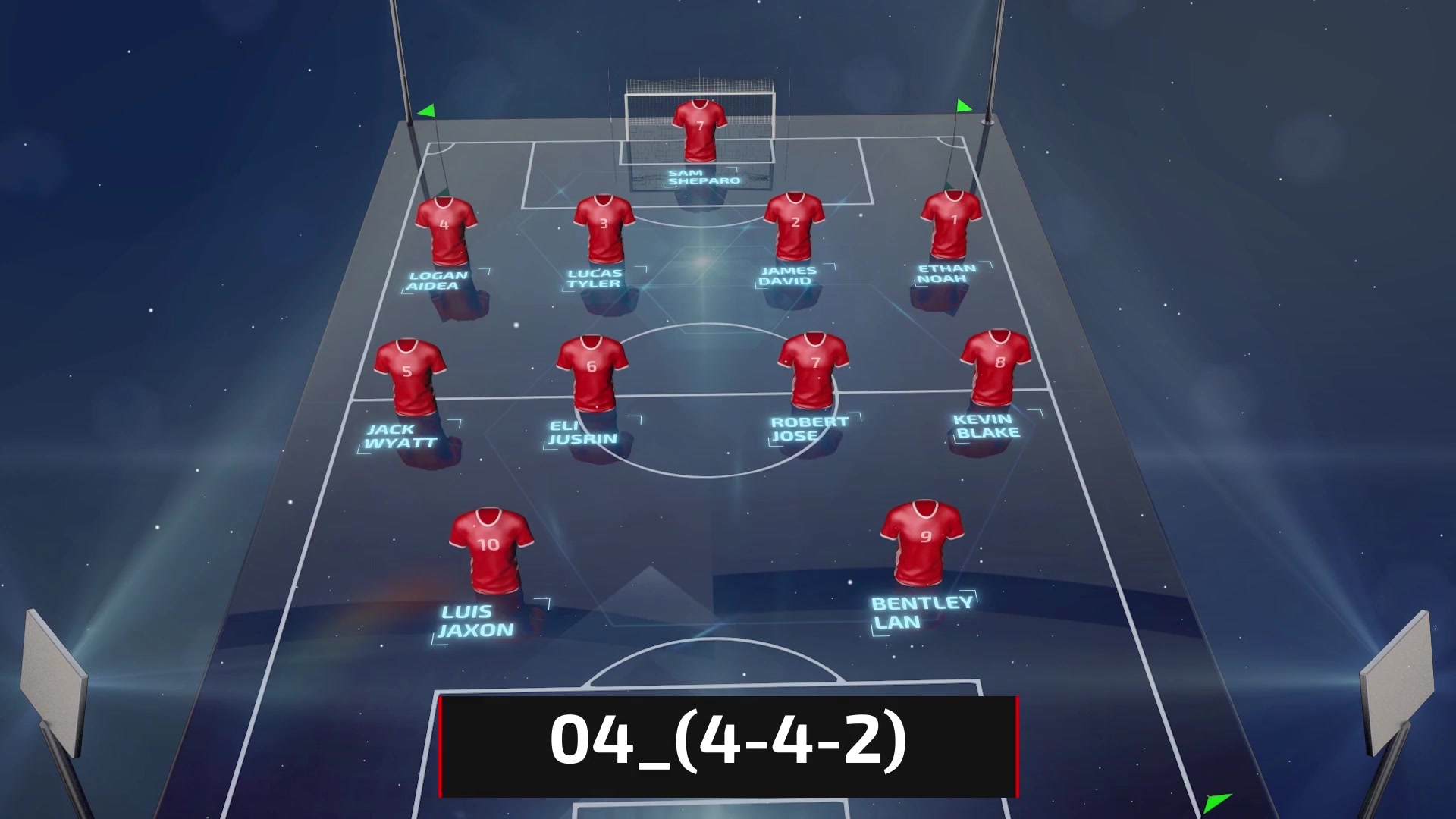 soccer starting lineup after effects free download