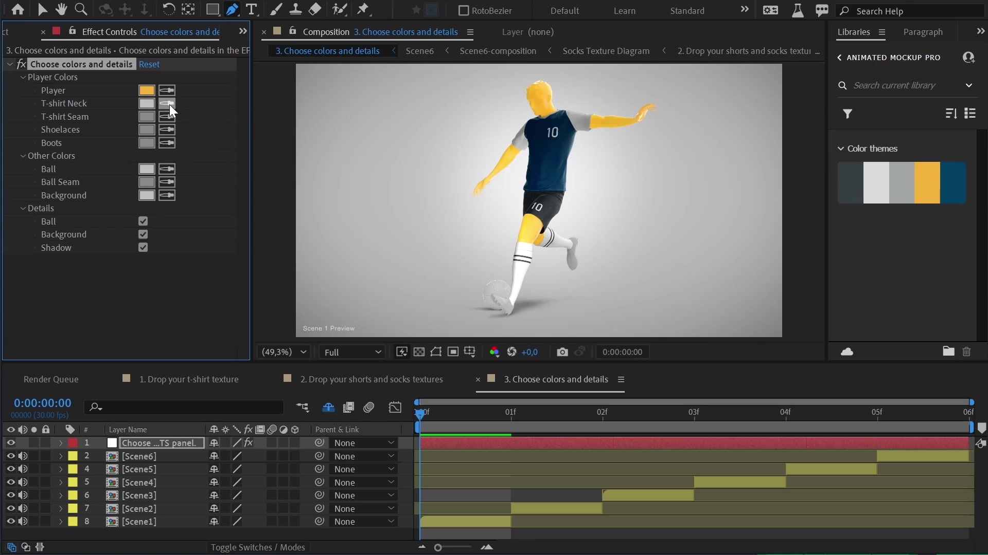 Soccer Uniform Mockup Template Animated Mockup PRO Videohive 32951539 After Effects Image 5