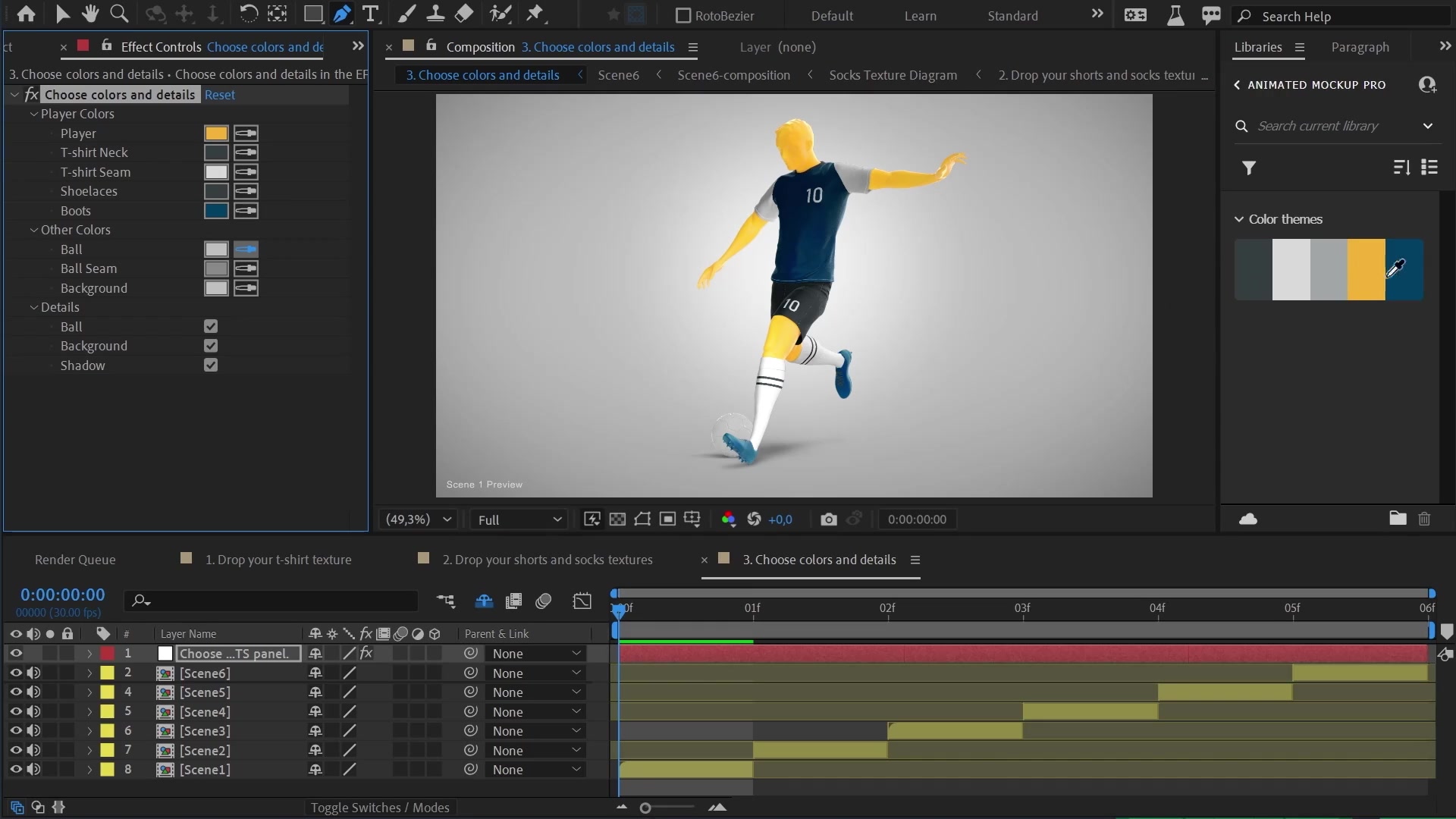 Soccer Uniform Mockup Template Animated Mockup PRO Videohive 32951539 After Effects Image 6