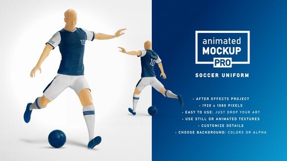 Soccer Uniform Mockup Template Animated Mockup PRO - Download 32951539 Videohive