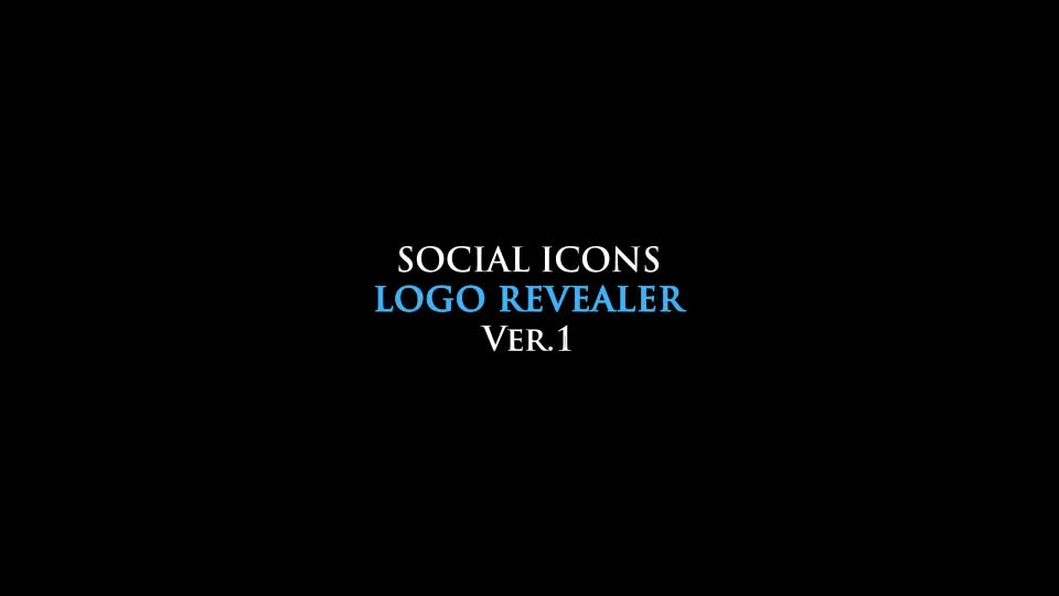 Social Icons Logo Revealer - Download Videohive 7974105