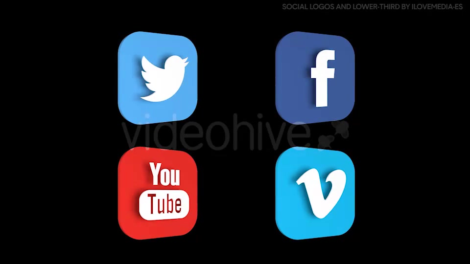 Social Logos and Lower Third - Download Videohive 10139777