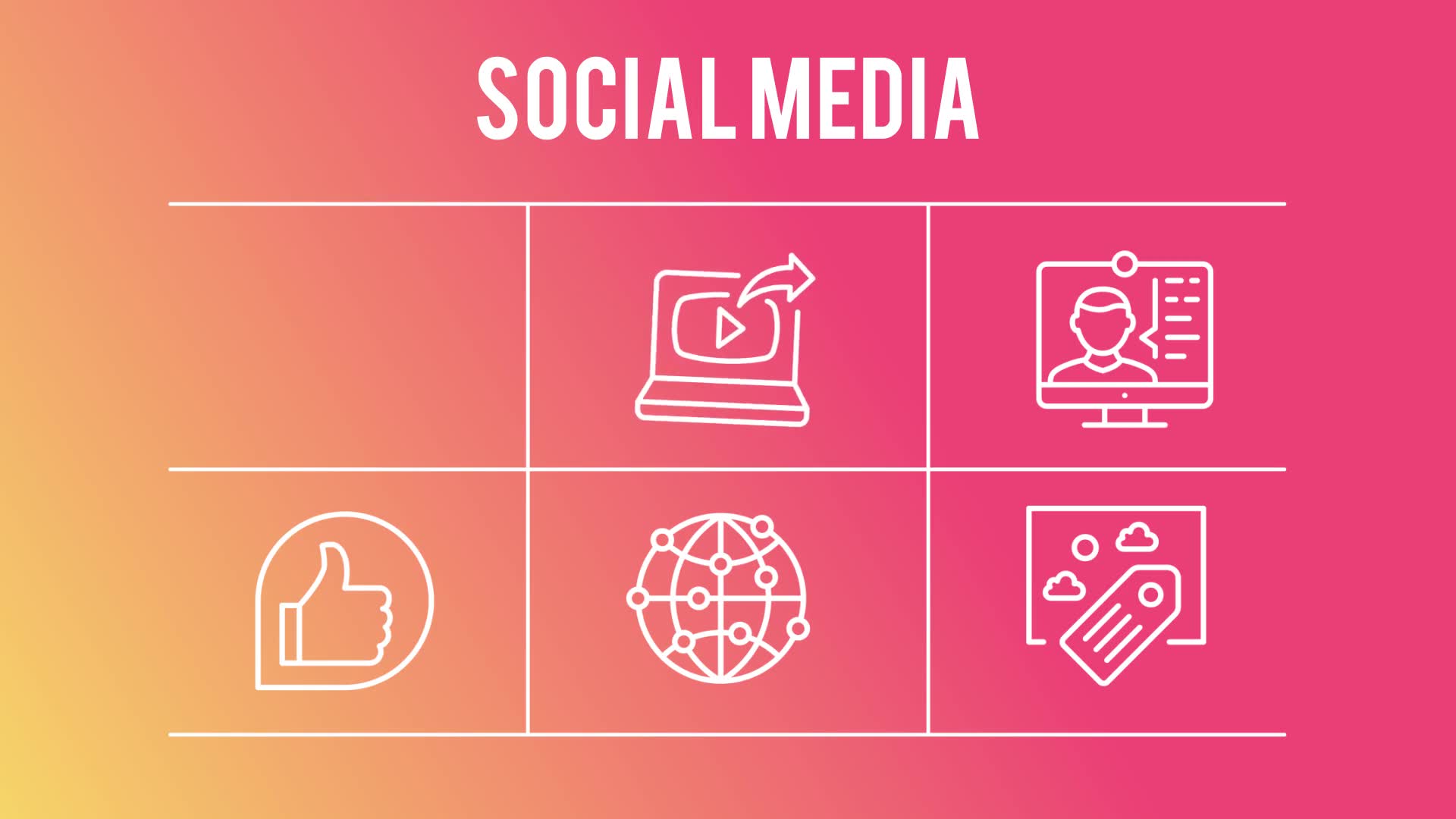 Social Media 50 Thin Line Icons - Download Videohive 23172157