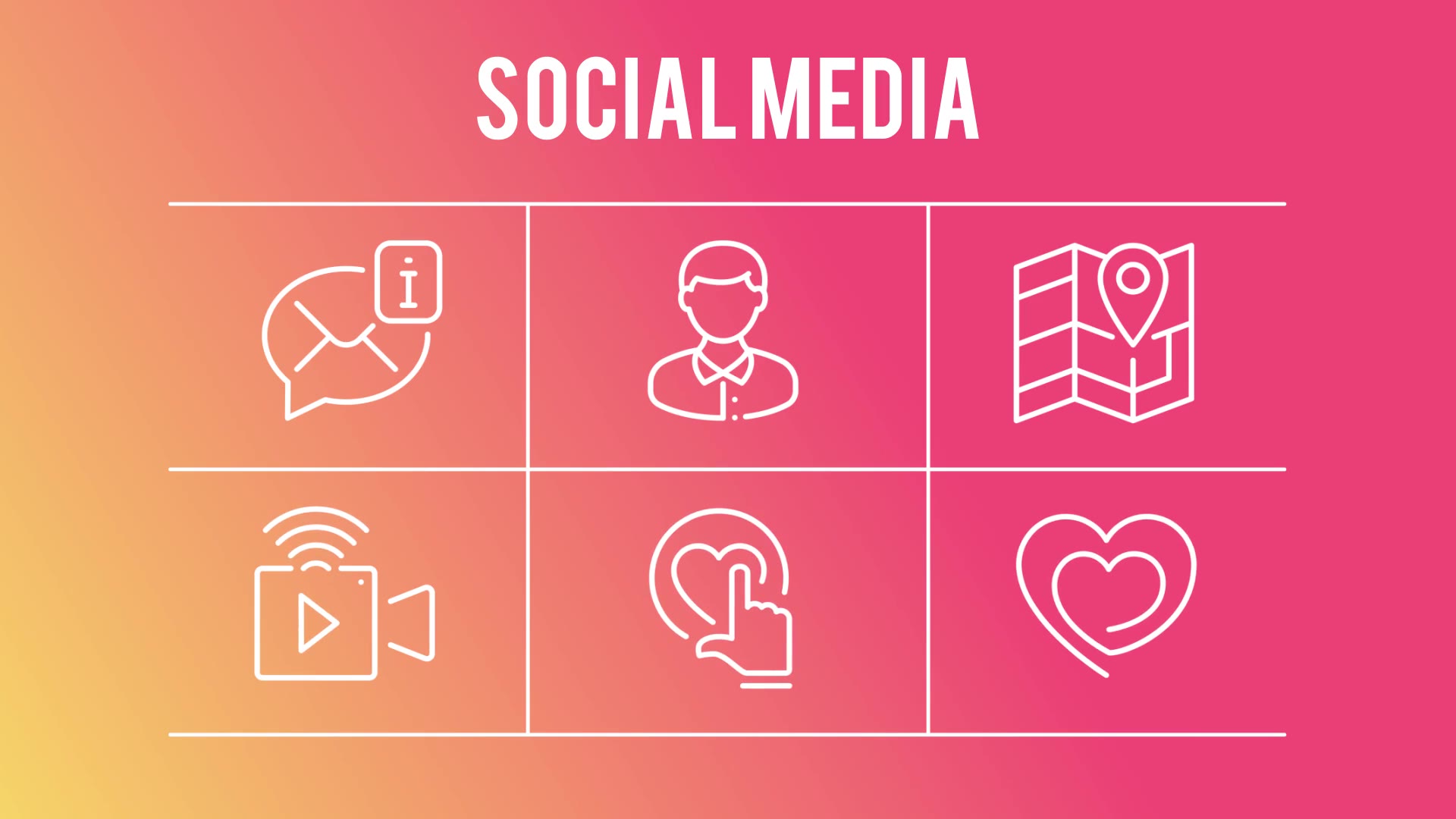 Social Media 50 Thin Line Icons - Download Videohive 23172157