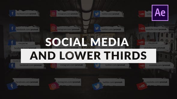 Social Media and Lower Thirds Pack - Videohive Download 26760285