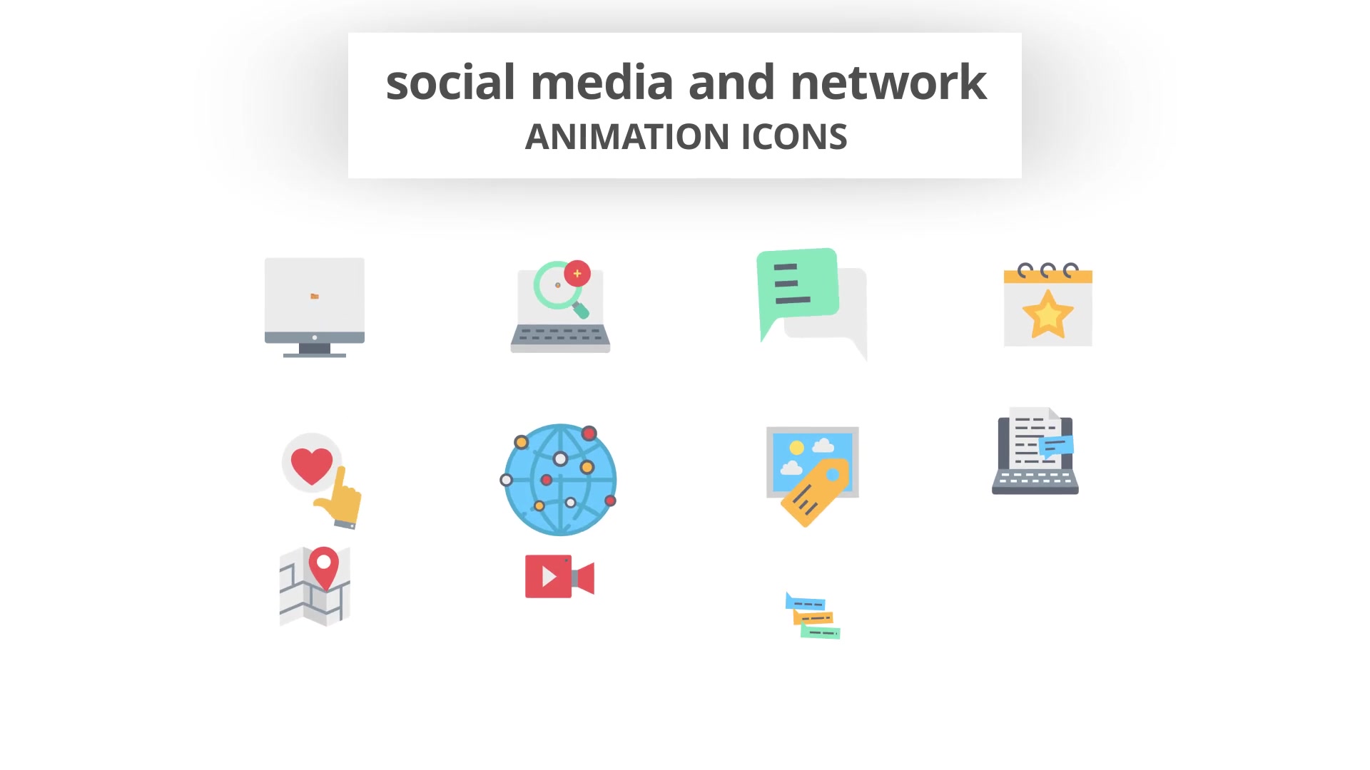Social Media and Network Animation Icons Videohive 26635203 After Effects Image 4