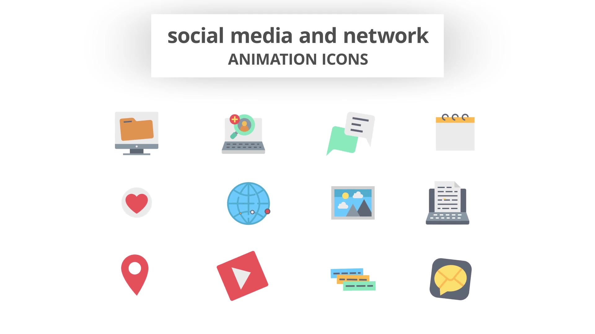 Social Media and Network Animation Icons Videohive 26635203 After Effects Image 5