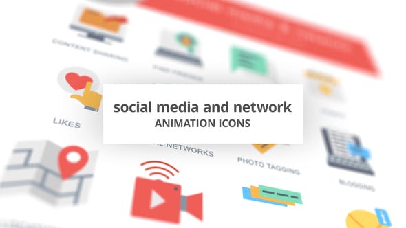 Social Media and Network Animation Icons - 26635203 Videohive Download