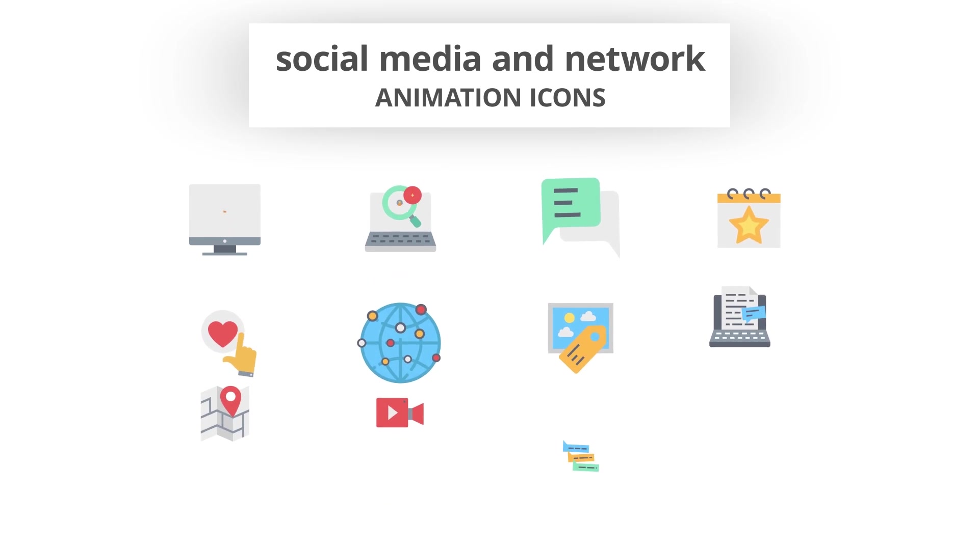 Social Media and Network Animation Icons (MOGRT) Videohive 26756357 Premiere Pro Image 4