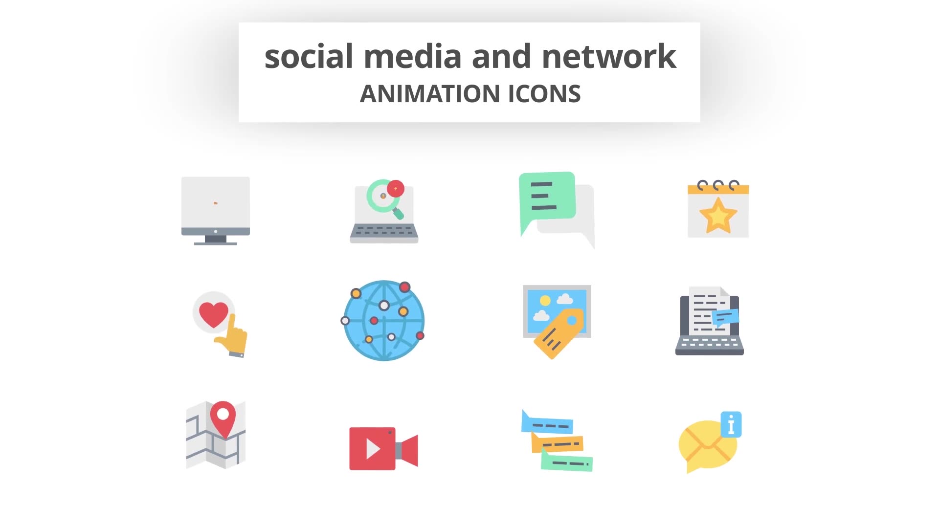 Social Media and Network Animation Icons (MOGRT) Videohive 26756357 Premiere Pro Image 9