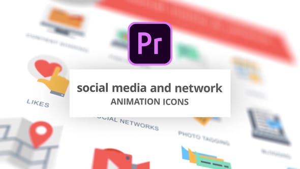 Social Media and Network Animation Icons (MOGRT) - Download 26756357 Videohive