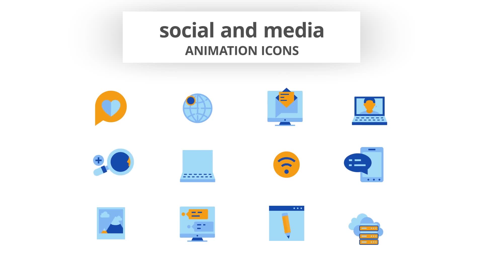 Social & Media Animation Icons Videohive 28168472 After Effects Image 10