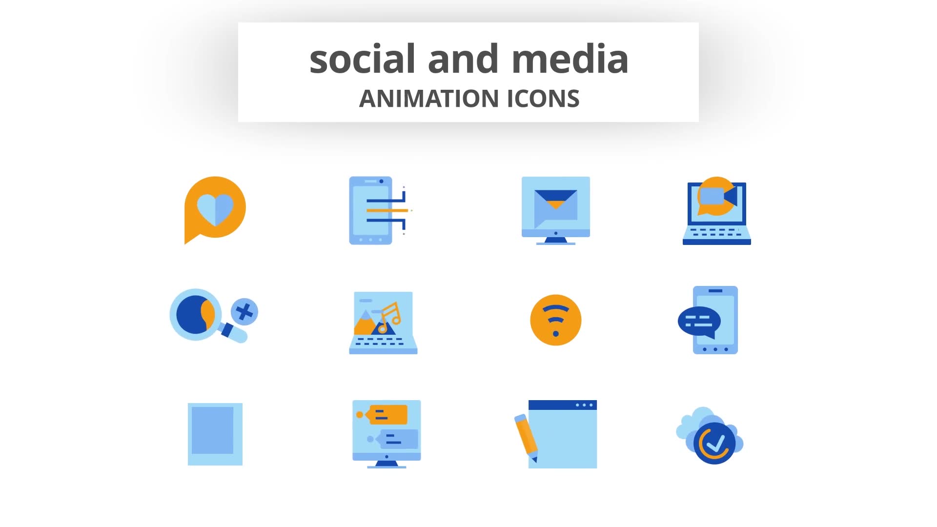Social & Media Animation Icons Videohive 28168472 After Effects Image 8