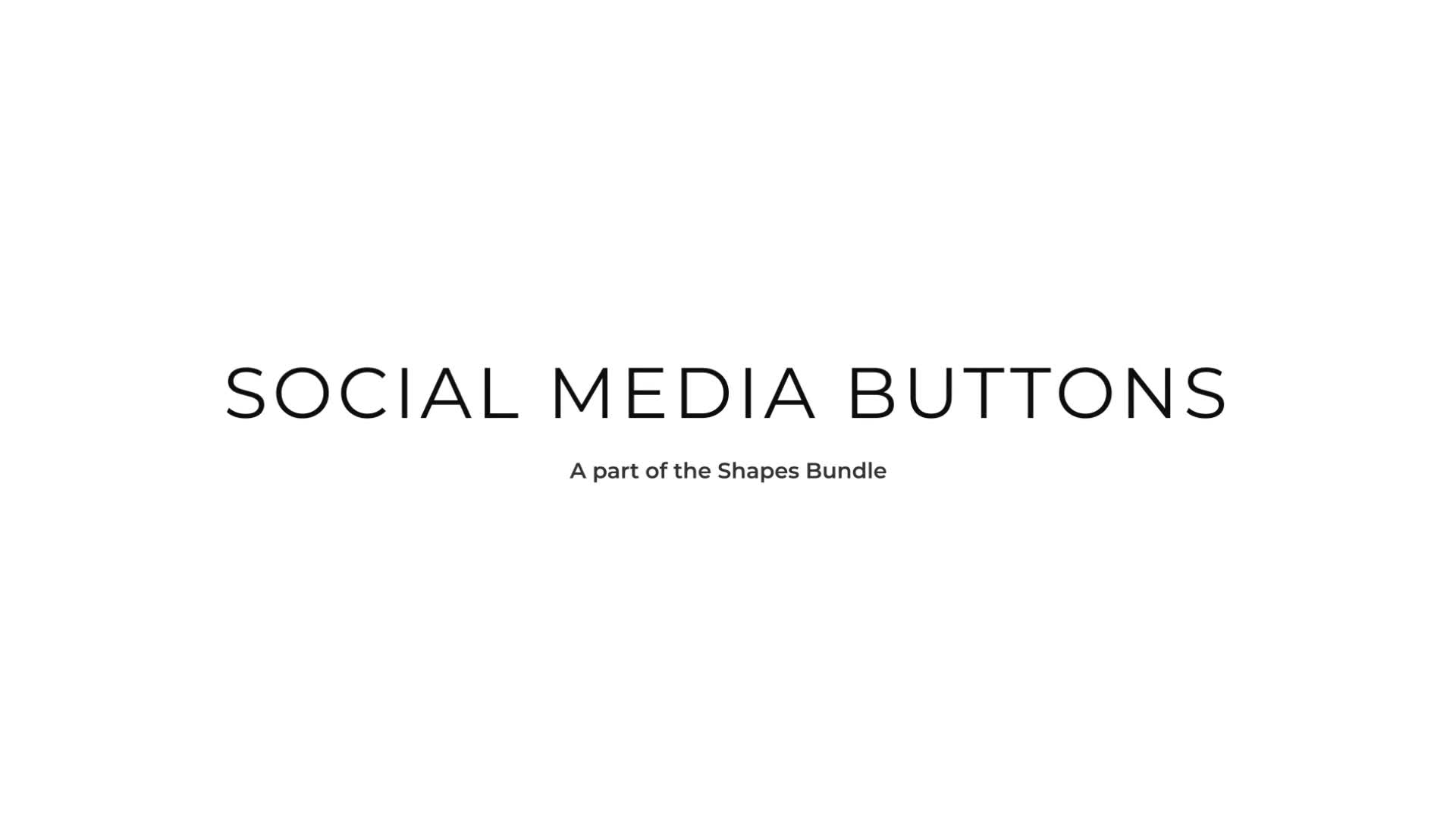 Social Media Buttons Videohive 37717115 After Effects Image 1