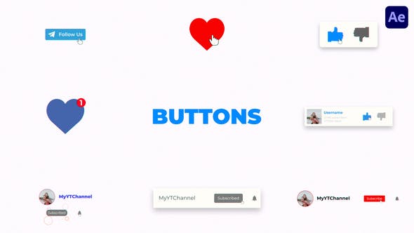 Social Media Buttons - Download 37717115 Videohive