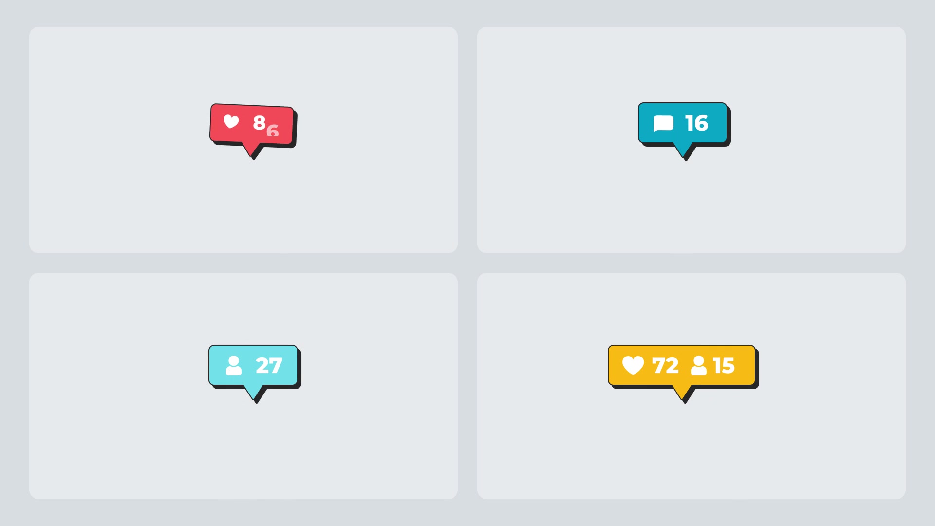 Social Media Buttons Pack Videohive 35450339 After Effects Image 9