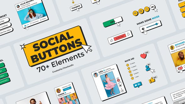 Social Media Buttons Pack - Download Videohive 35450339