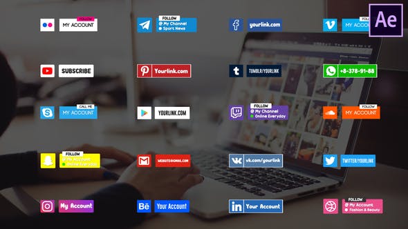 Social Media Collection | After Effects - Download Videohive 25970132