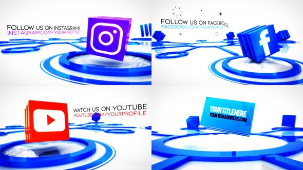 Social Media Connections Titles - 27868122 Download Videohive