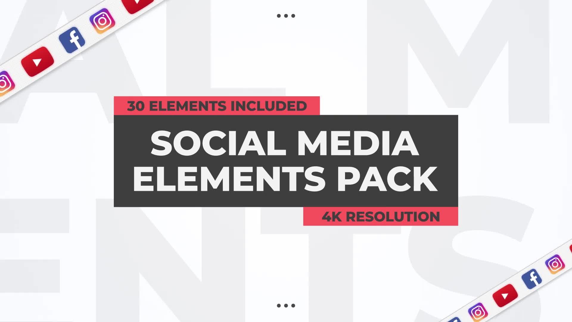 Social Media Elements Pack Videohive 26618681 After Effects Image 1