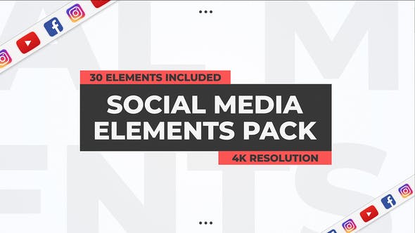Social Media Elements Pack Premiere Pro - Download Videohive 27008356