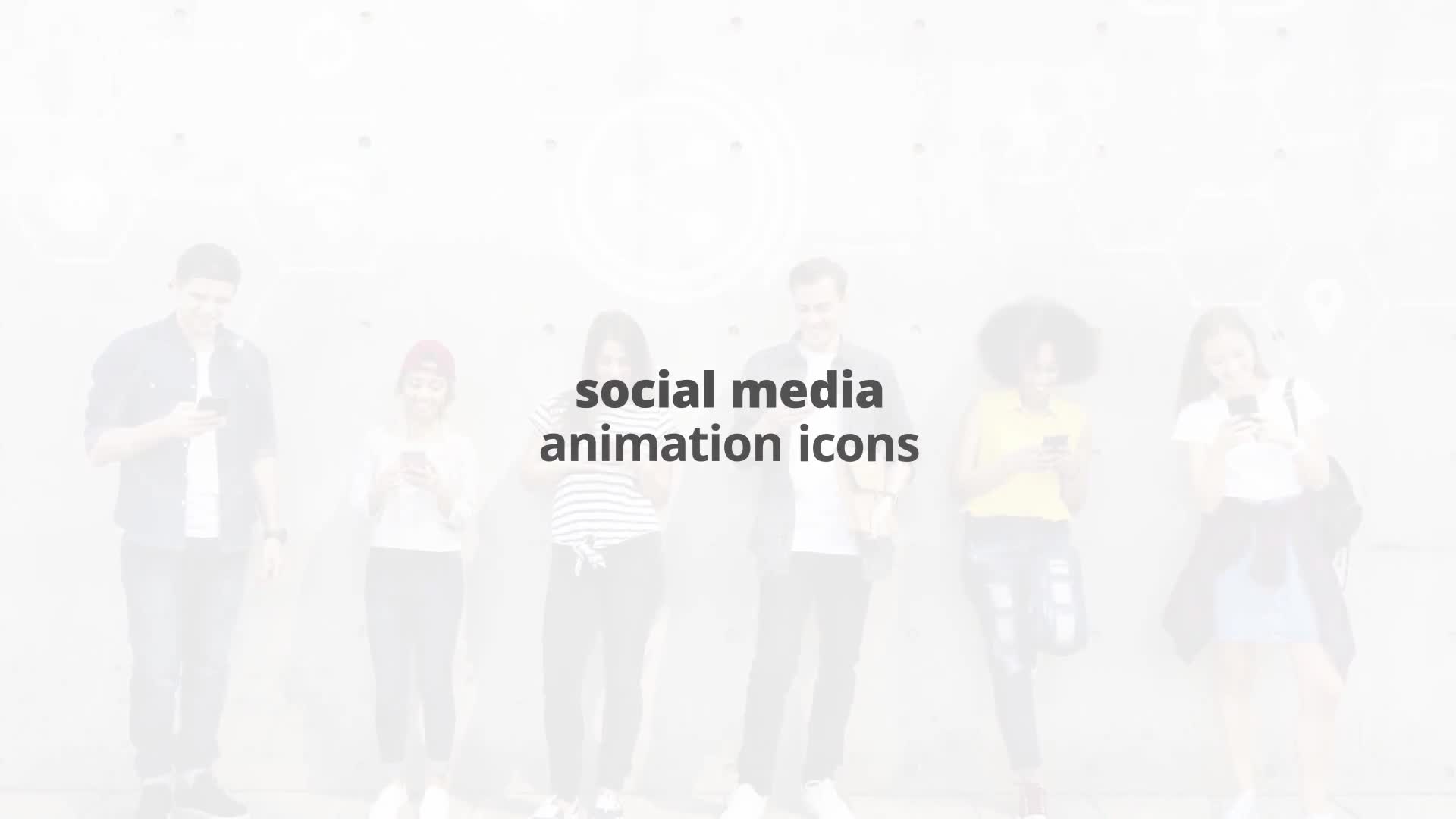 Social Media Flat Animated Icons Videohive 24429529 After Effects Image 1