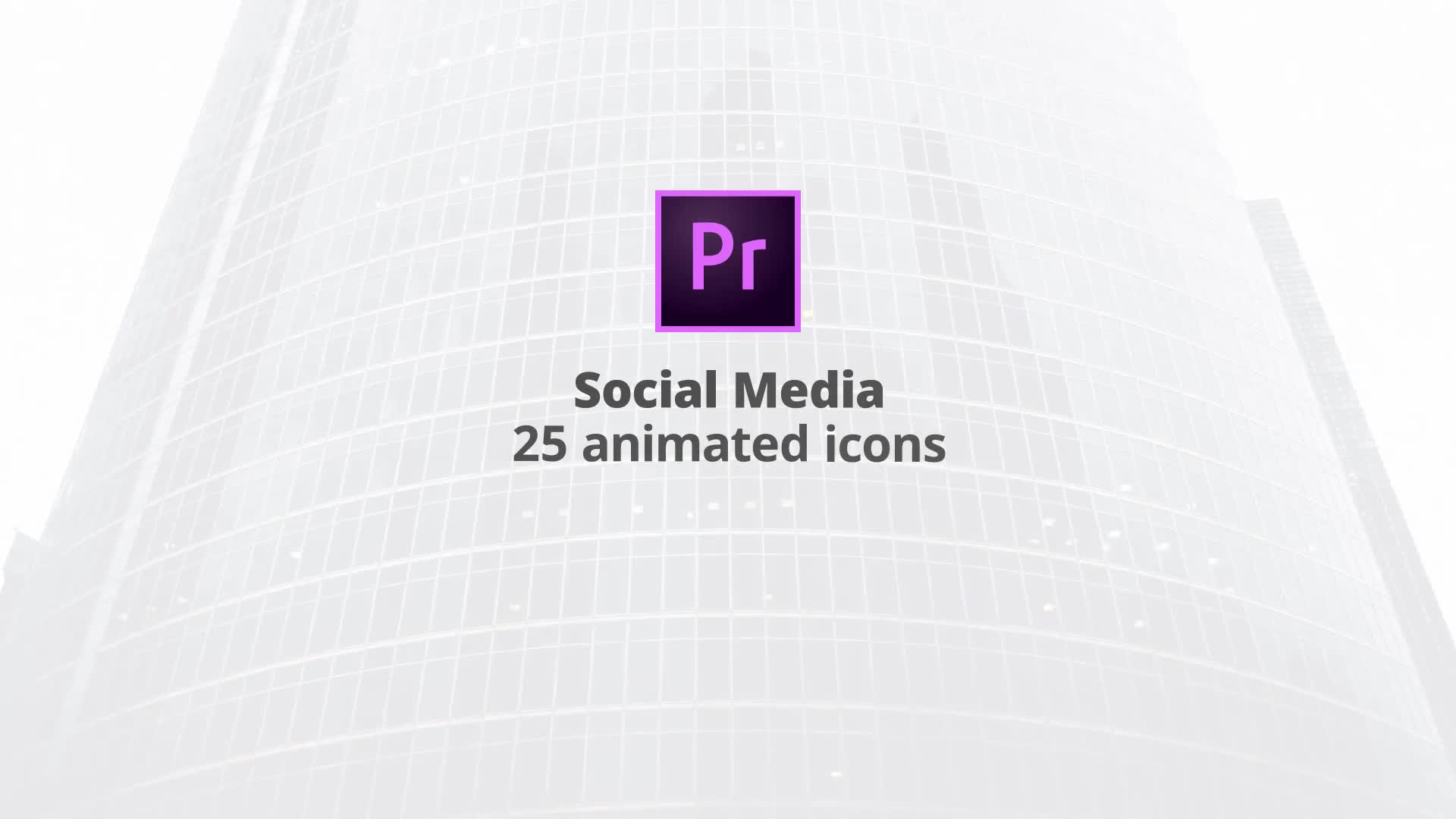 Social Media – Flat Animation Icons (MOGRT) Videohive 23659634 Premiere Pro Image 1