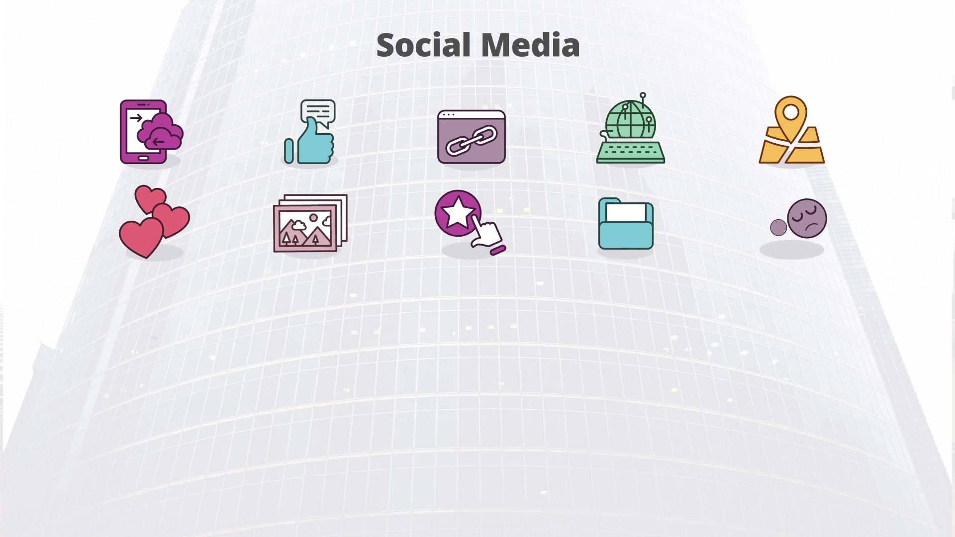 Social Media – Flat Animation Icons (MOGRT) Videohive 23659634 Premiere Pro Image 5