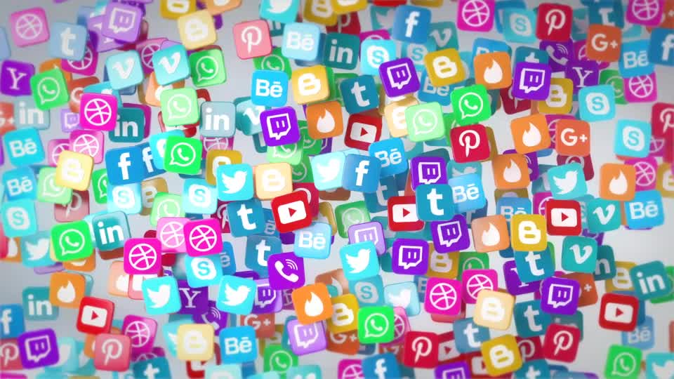 Social Media Flying Icons Logo Reveal Videohive 20672963 After Effects Image 1