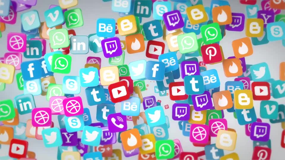 Social Media Flying Icons Logo Reveal Videohive 20672963 After Effects Image 2