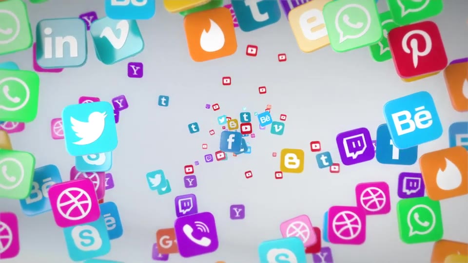 Social Media Flying Icons Logo Reveal Videohive 20672963 After Effects Image 3