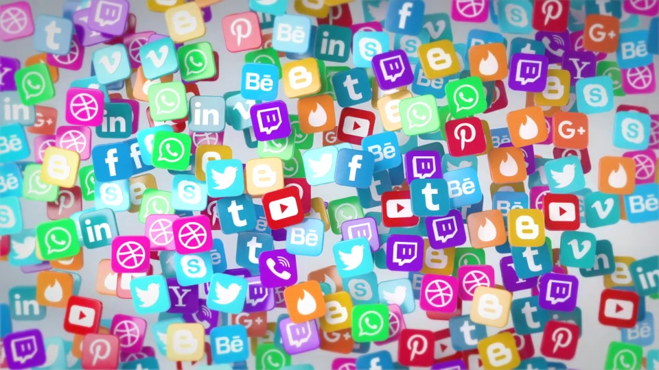 Social Media Flying Icons Logo Reveal Videohive 20672963 After Effects Image 7