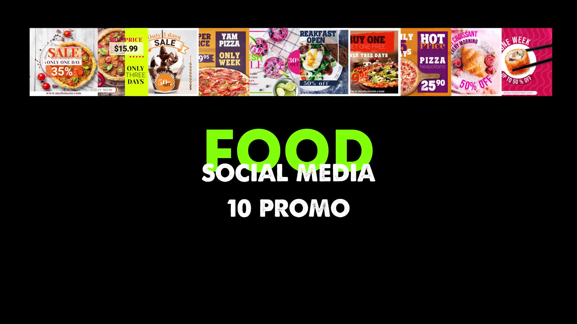 Social Media FOOD Videohive 24871378 After Effects Image 1