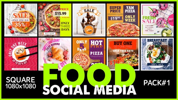 Social Media FOOD - Videohive Download 24871378