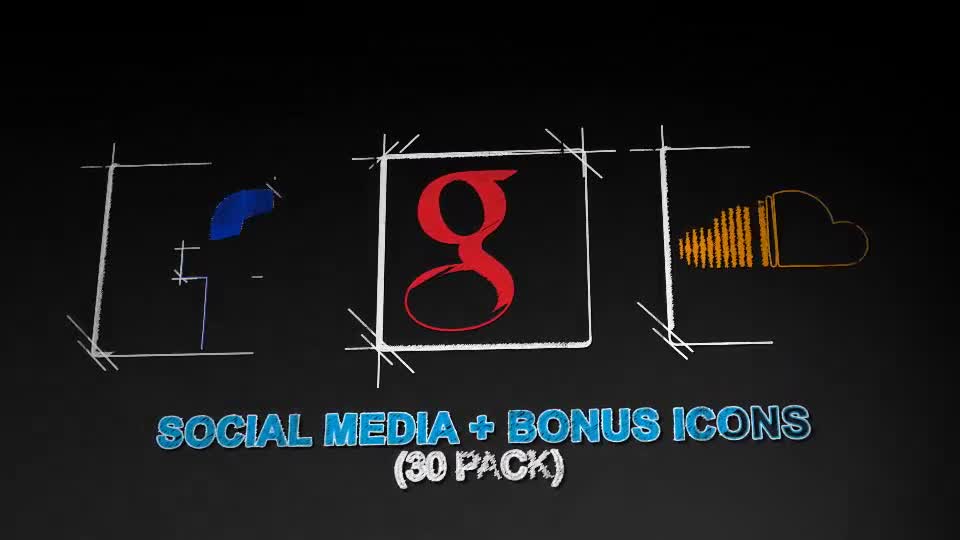 Social Media Icons 30 Pack - Download Videohive 8273695
