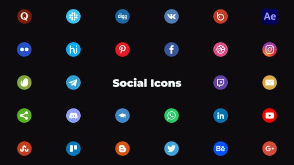 Social Media Icons - 37717097 Videohive Download