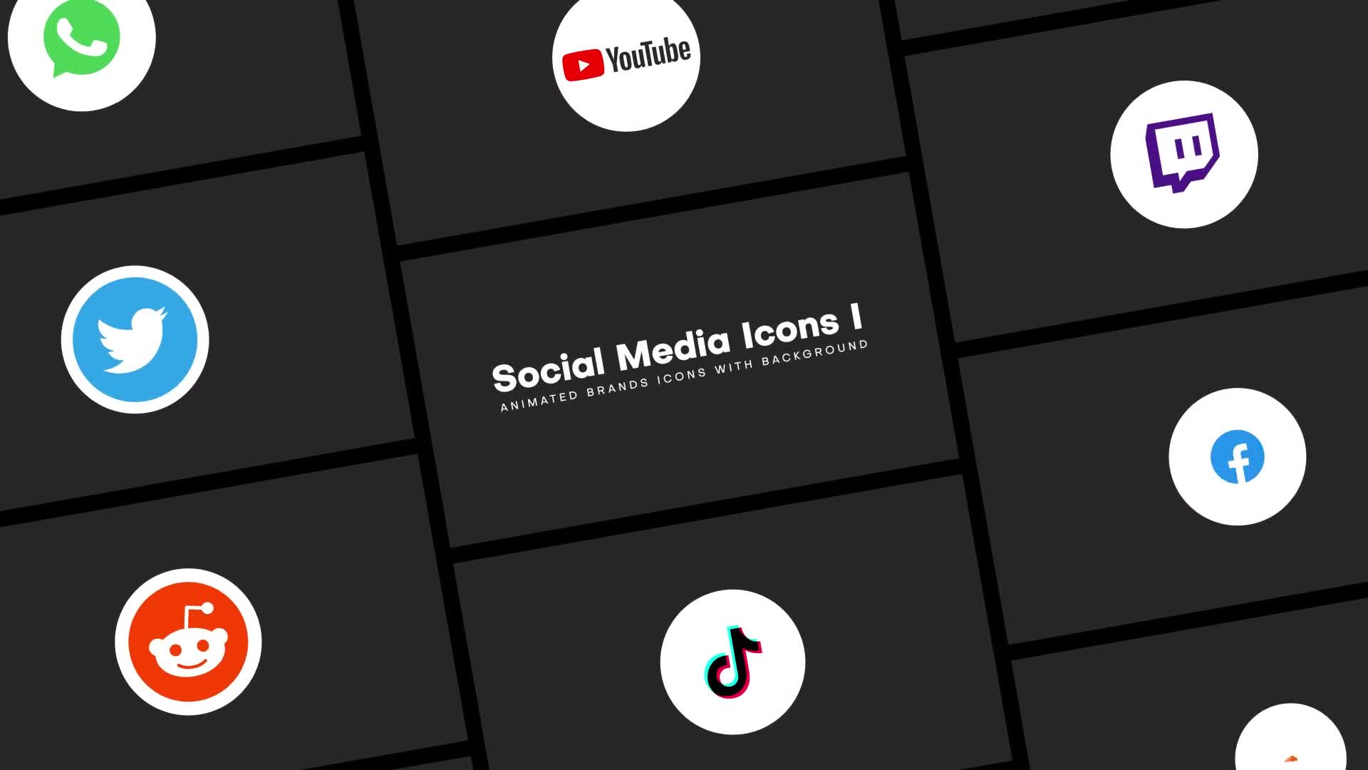 Social Media Icons I | Mogrt Videohive 38732320 Premiere Pro Image 1