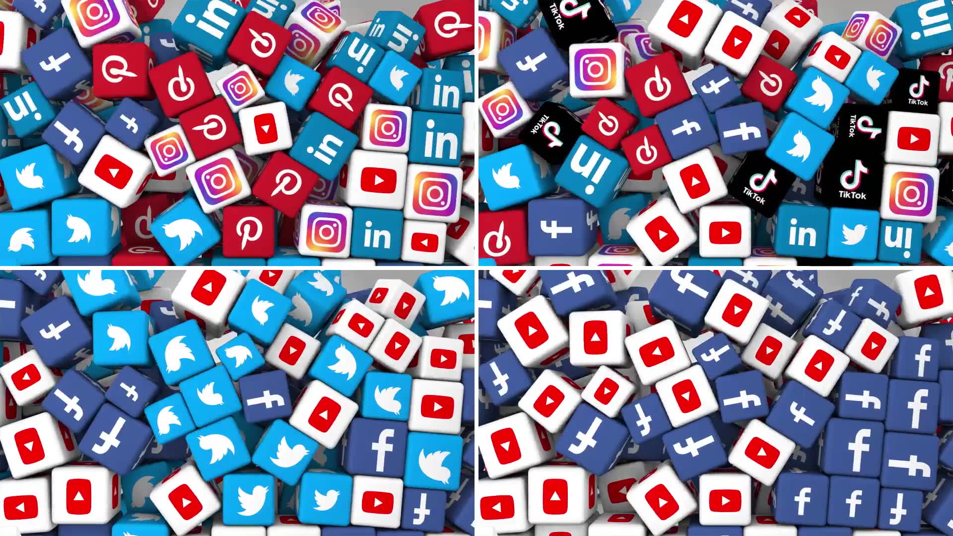 Social Media Icons Logo Reveal Pack (Pack of 15) Videohive 35554089 After Effects Image 3