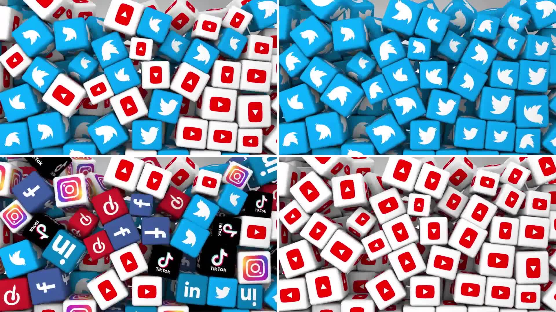 Social Media Icons Logo Reveal Pack (Pack of 15) Videohive 35554089 After Effects Image 9