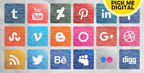Social Media Icons Pack Updated Version 01 - 16271888 Videohive Download