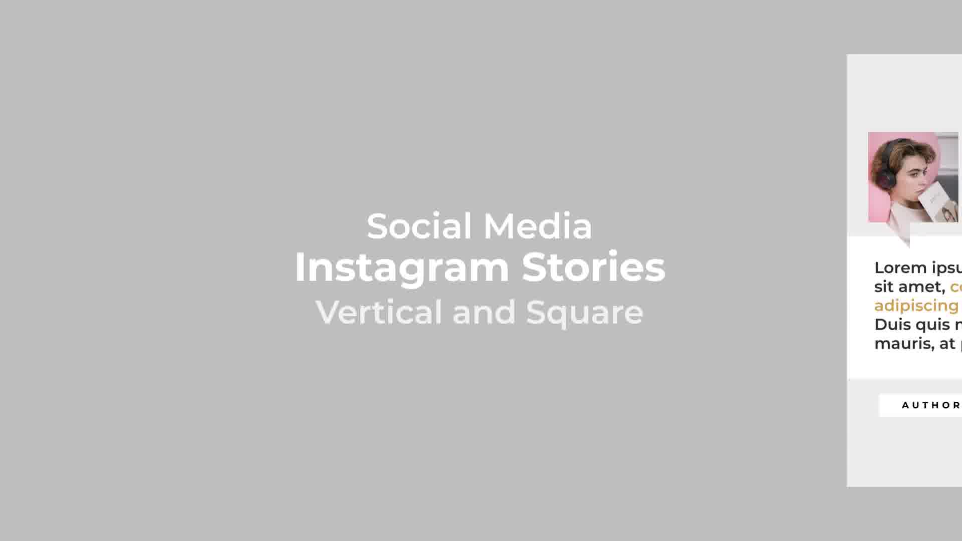Social Media Instagram Stories | Vertical and Square Videohive 27501974 After Effects Image 12