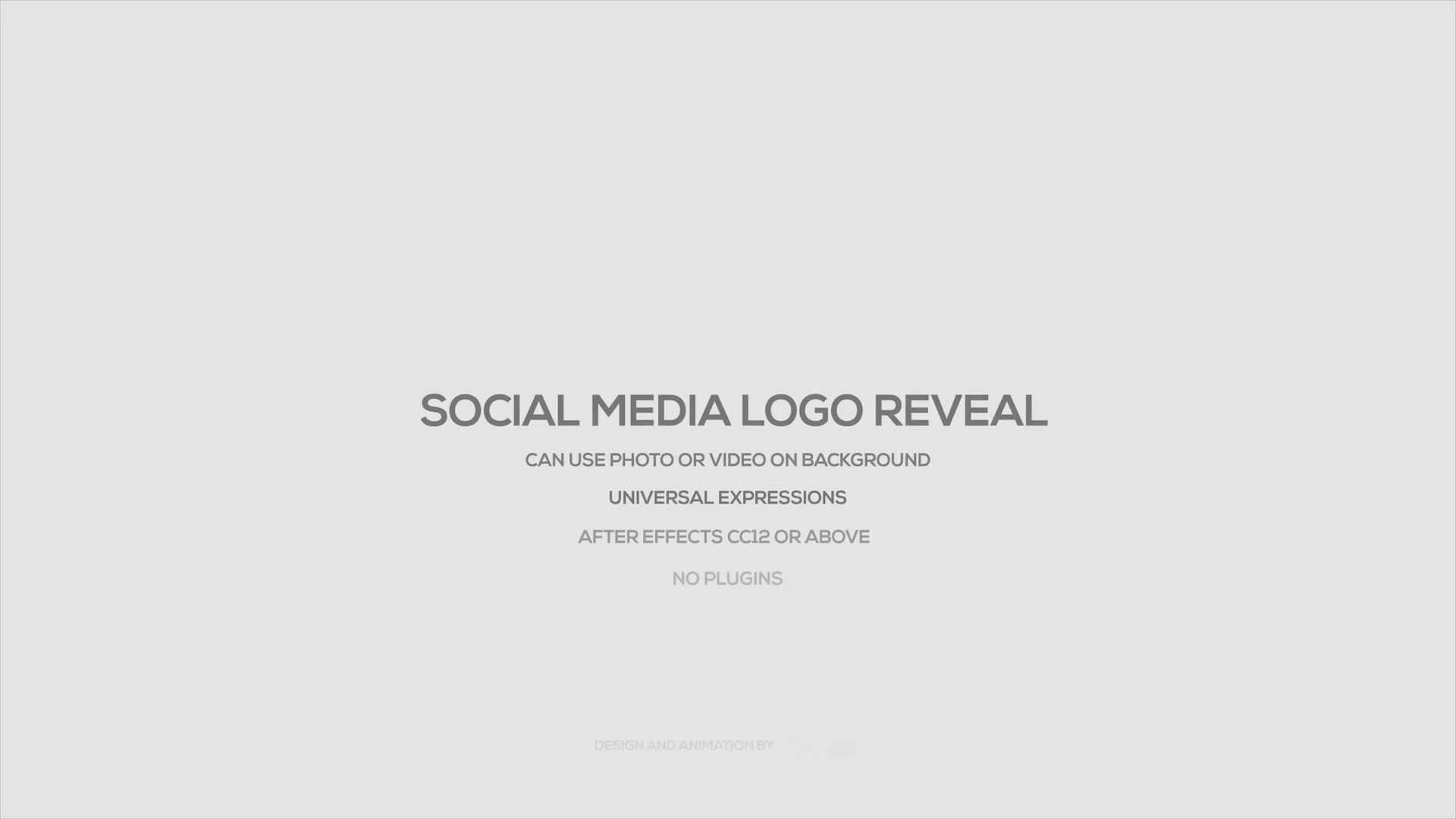 Social Media Logo Reveal Videohive 24467640 After Effects Image 1