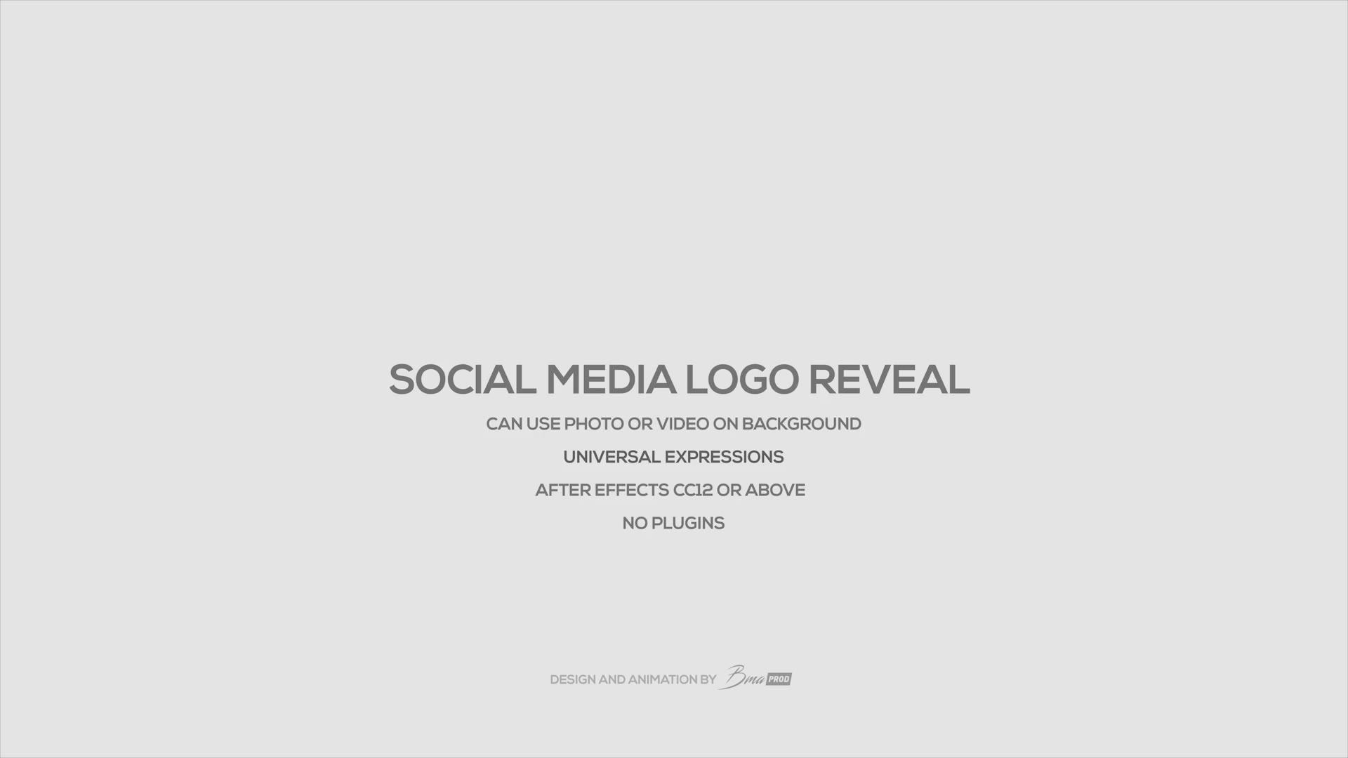Social Media Logo Reveal Videohive 24467640 After Effects Image 2