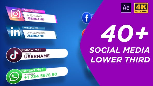 Social Media Lower Third - 27661237 Download Videohive