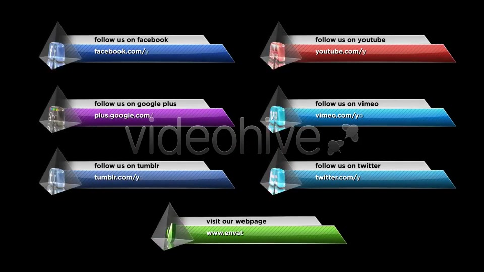 Social Media Lower Third Pack 3 - Download Videohive 2463679
